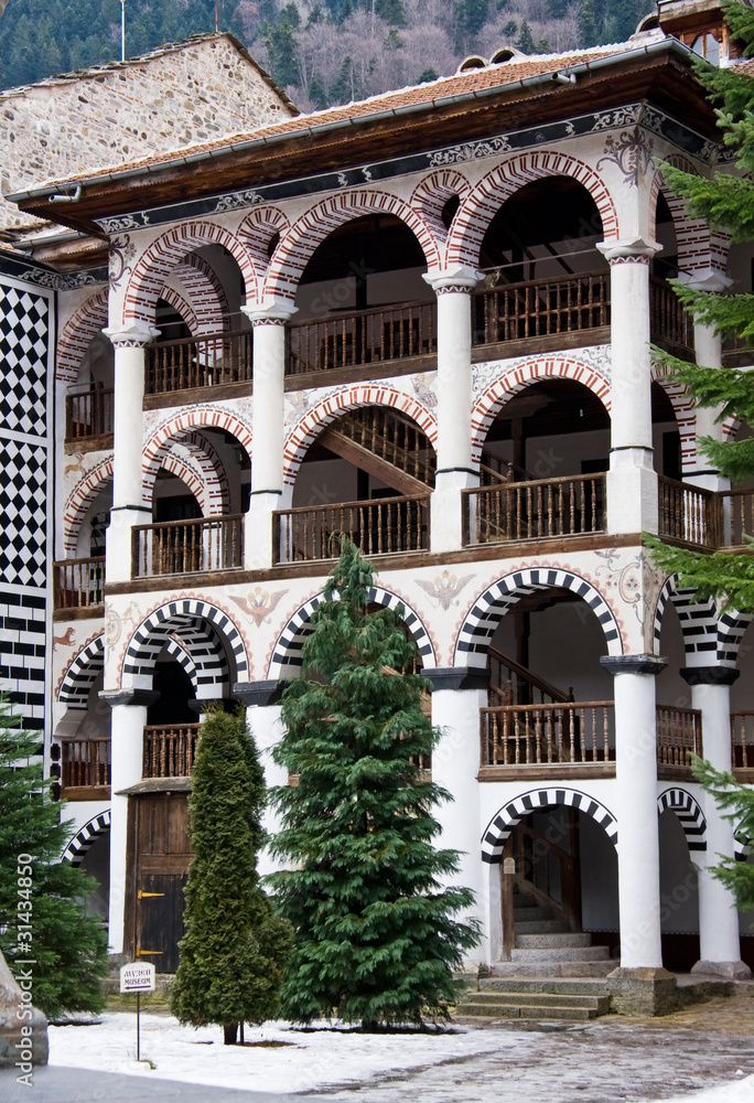 Obraz premium Rila Monastery in Bulgaria