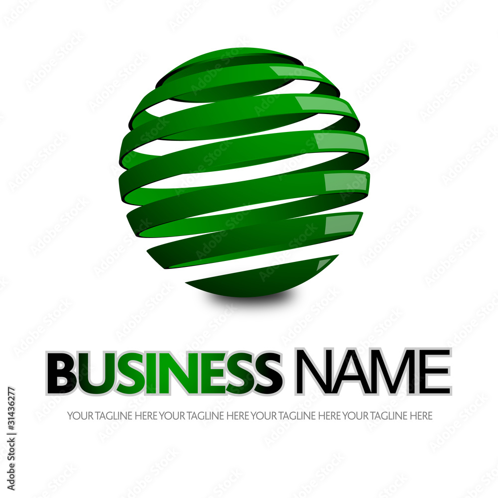 logo, 3d, sfera, cava logo, 3d, sfera, cava