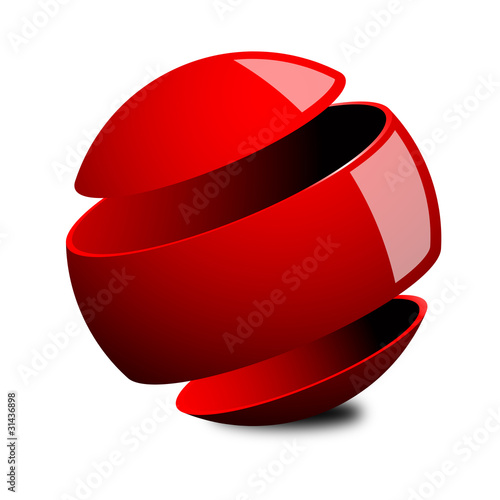 sfera 3d, cava