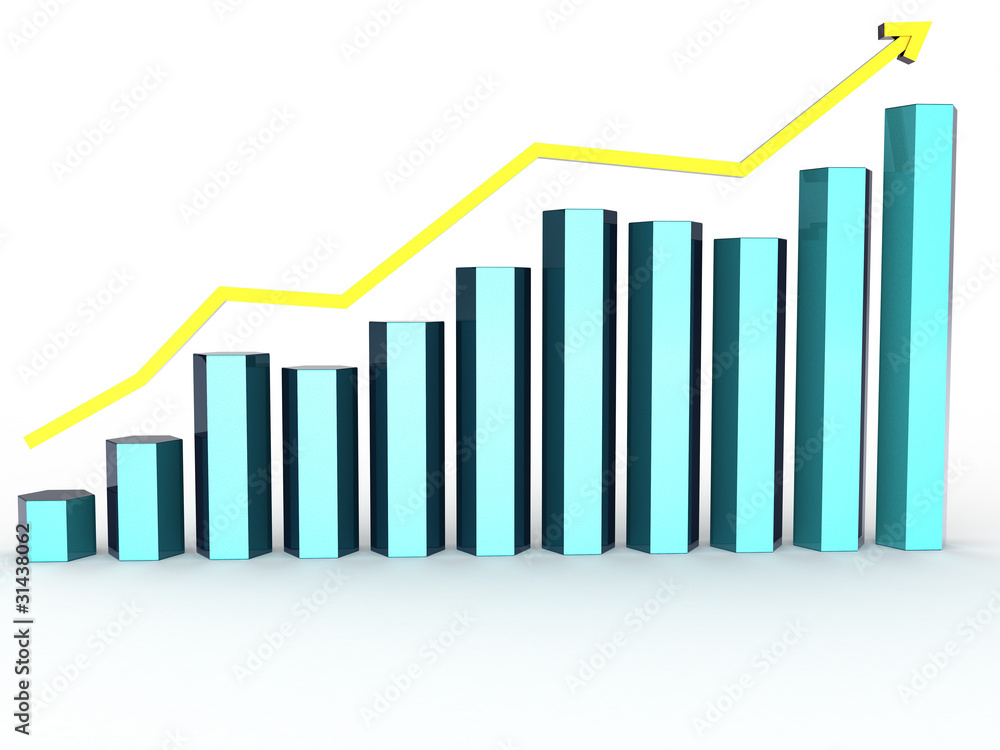 Chart as uneven dark blue hexagons with a yellow pointer Chart as uneven dark blue hexagons with a yellow pointer