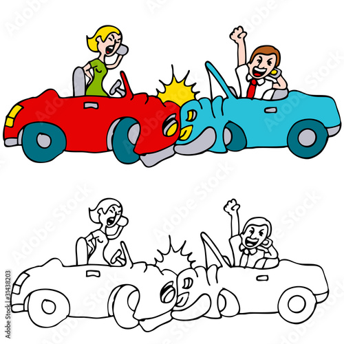 People Car Crash While Using Cell Phones