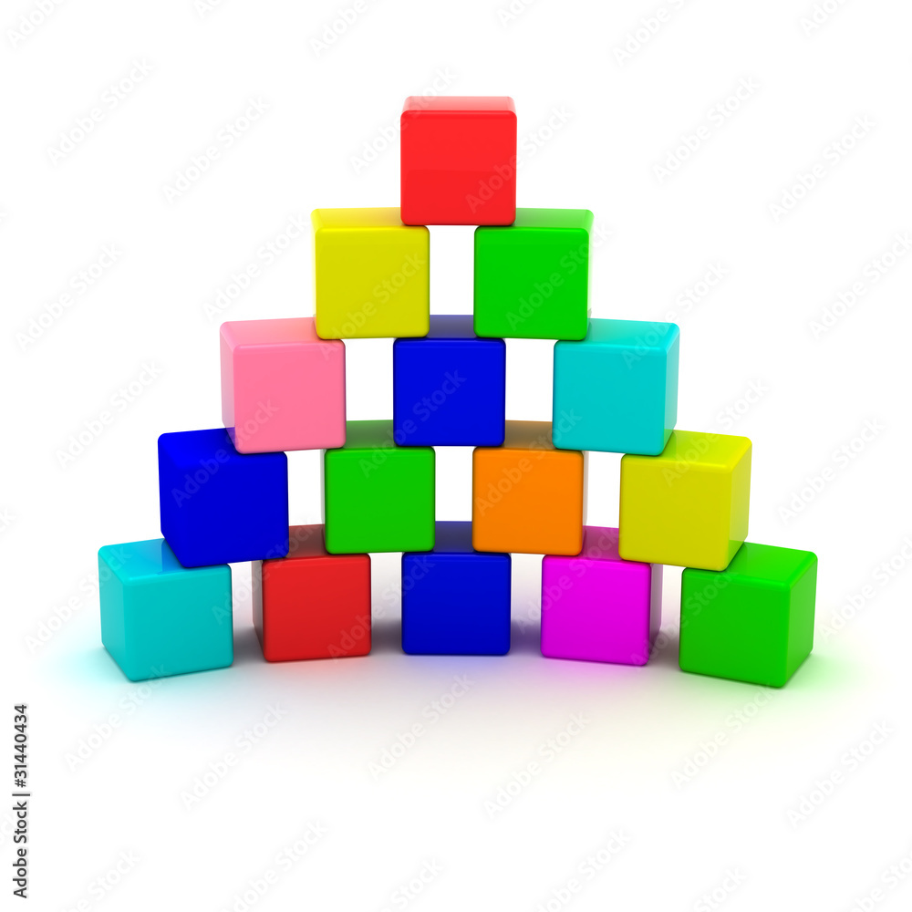 Pyramid from cubes Pyramid from cubes