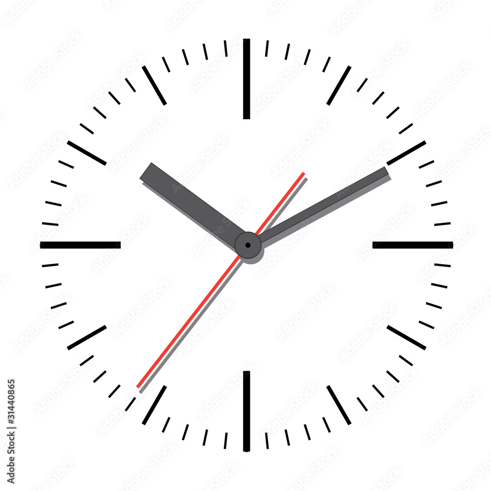 Wall clock. Vector illustration. Wall clock. Vector illustration.