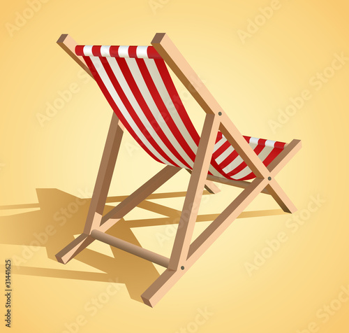 Beach chair vector