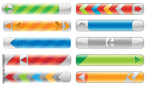 Shiny internet buttons set