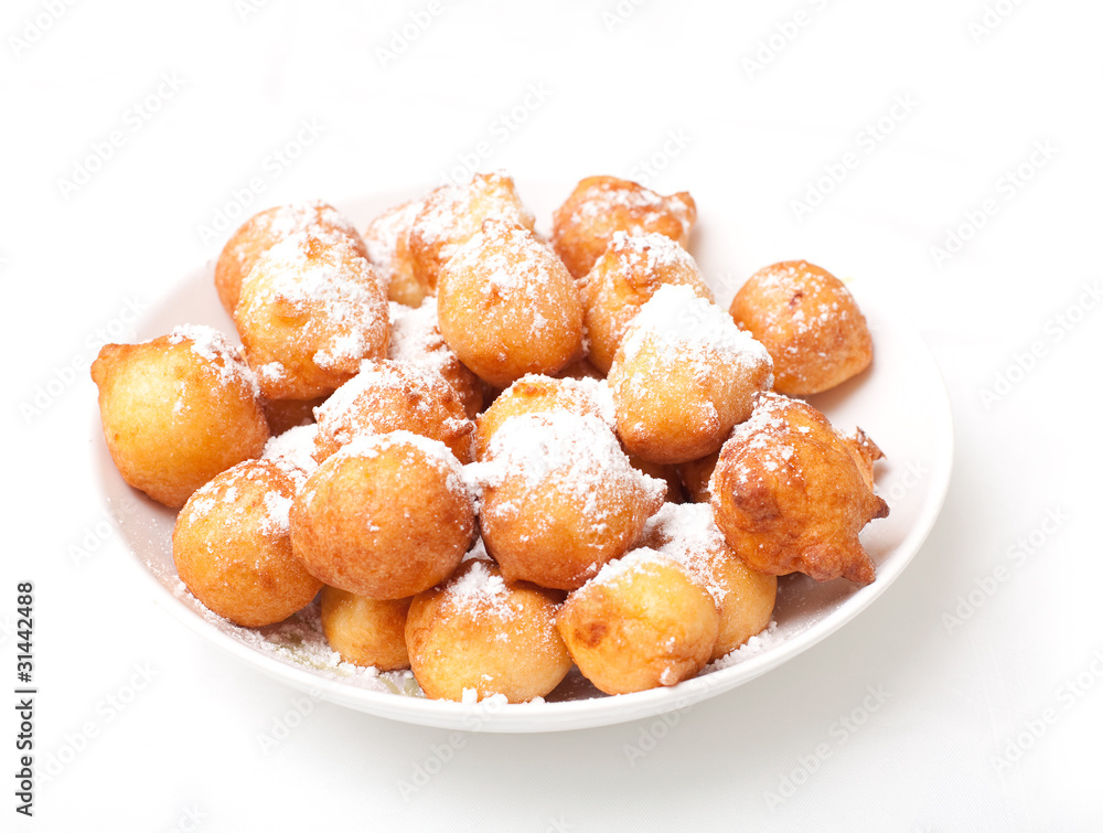 plate of freshly-baked donuts