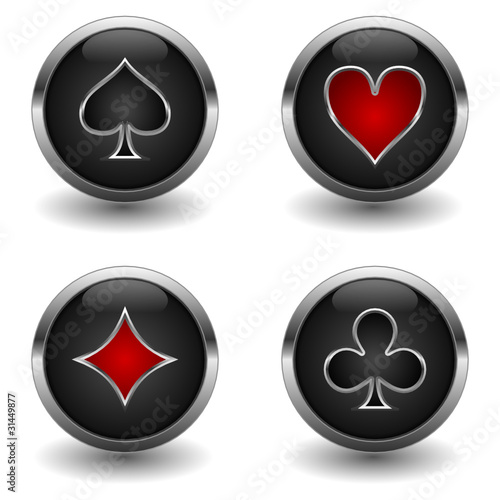 Icons Glückspiel Kartensymbole