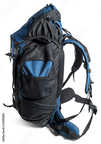 Backpack isolated photo