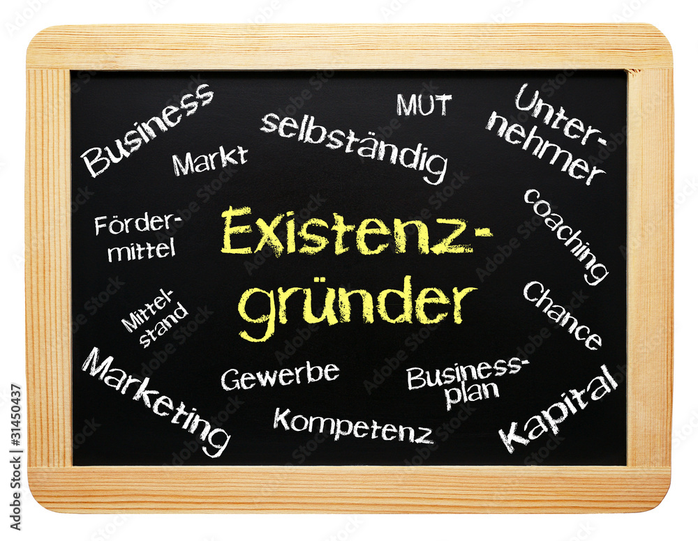 Obraz premium Existenzgründer oder Existenzgründung