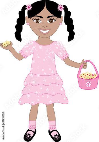 Pink Dress Flower Girl