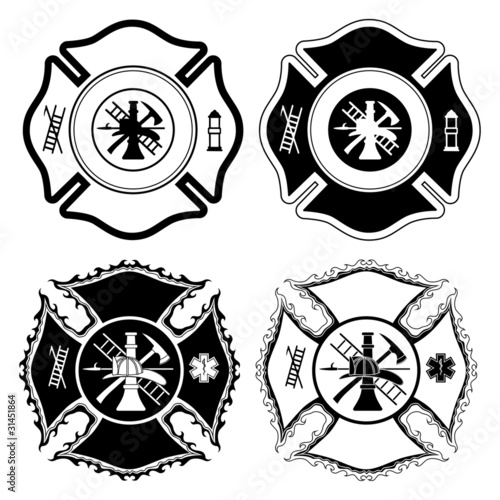 Firefighter Cross Symbols