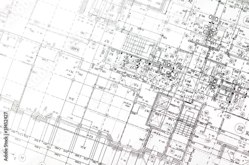 Obraz tło rysunku architektonicznego