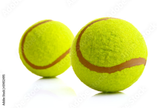 Tennis balls isolated on white © Africa Studio