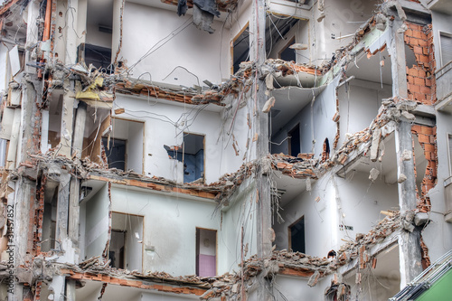 Demolition of an old block of flats. © marcel