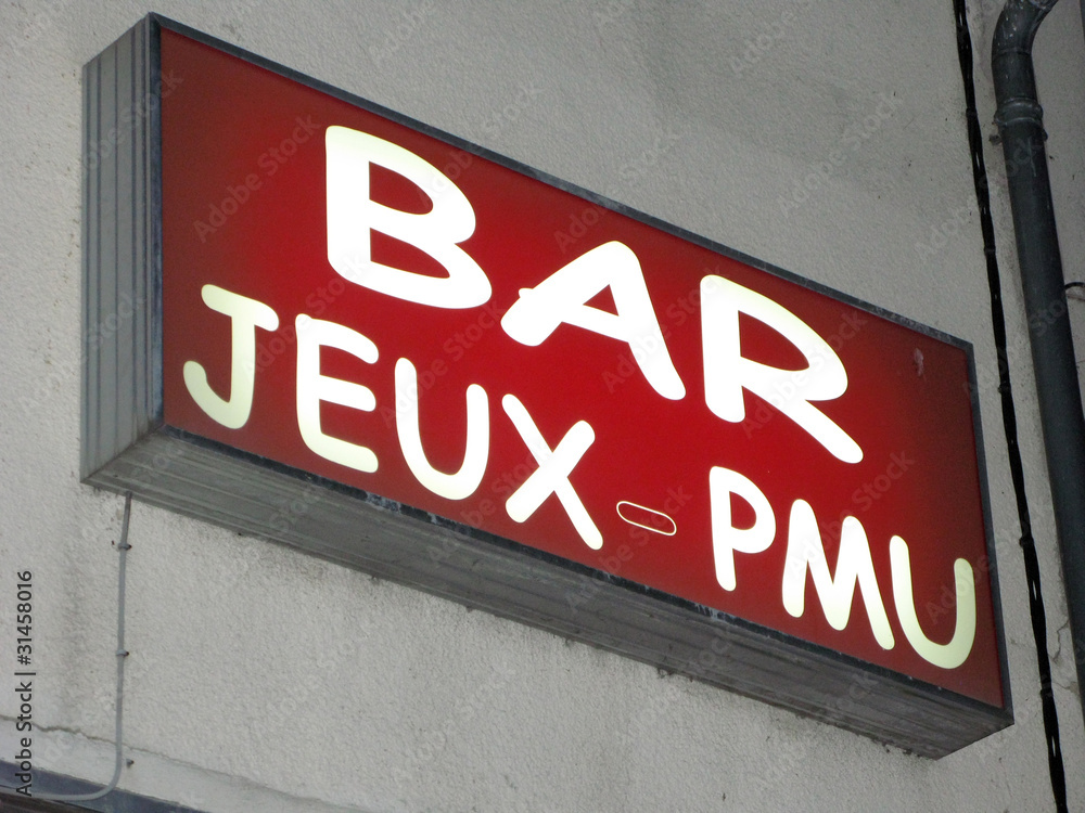 Naklejka premium enseigne de bar