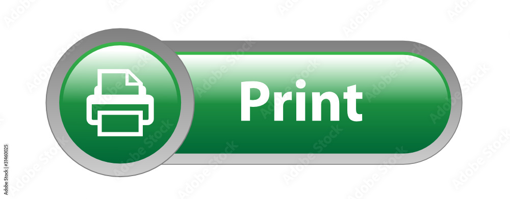 PRINT" Web Button (printer icon printout now online documents) Stock Vector  | Adobe Stock