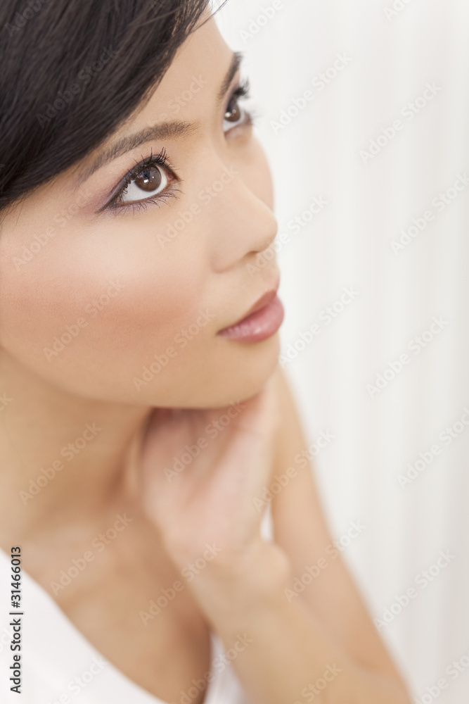 Close Up Portrait Beautiful Young Asian Chinese Woman Close Up Portrait Beautiful Young Asian Chinese Woman