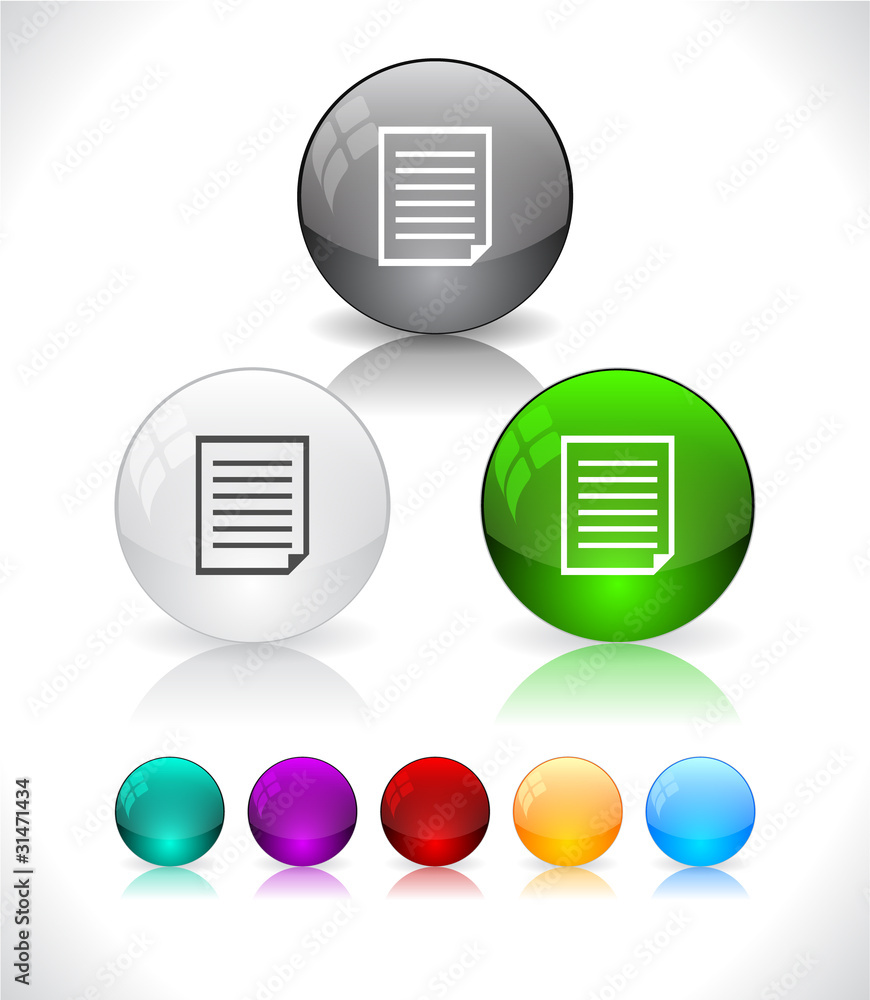 Glossy colorful abstract glass balls. EPS10 file. Glossy colorful abstract glass balls. EPS10 file.