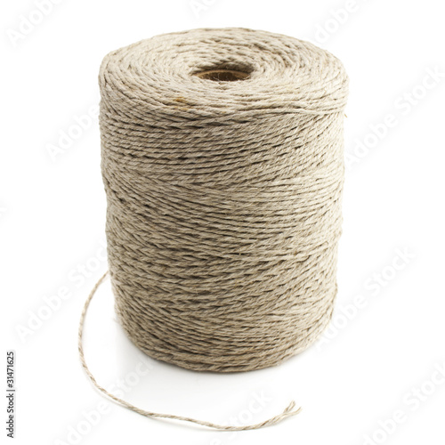 Rope coil isolated on a white background
