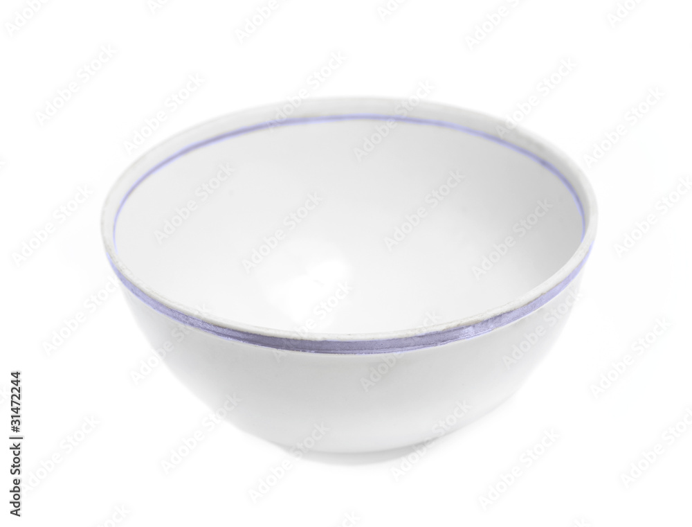 White empty bowl White empty bowl