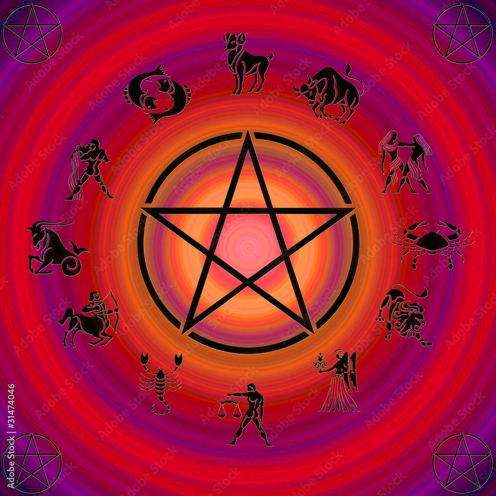 Simbolos del zodiaco Stock Illustration | Adobe Stock