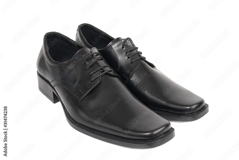 Pair of man's black shoes