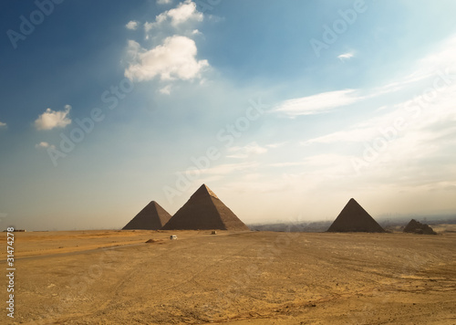 Giza pyramids in Egypt