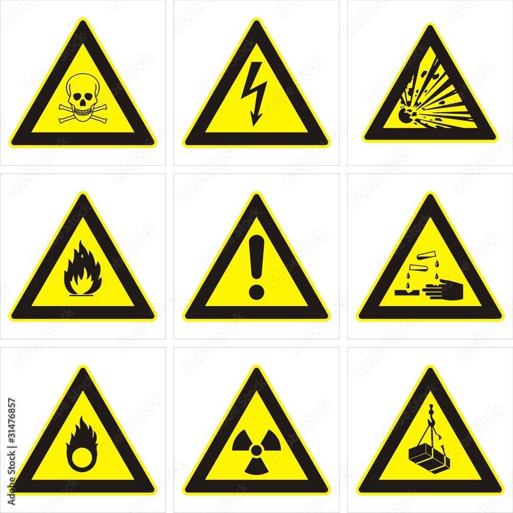 Signs caution Signs caution
