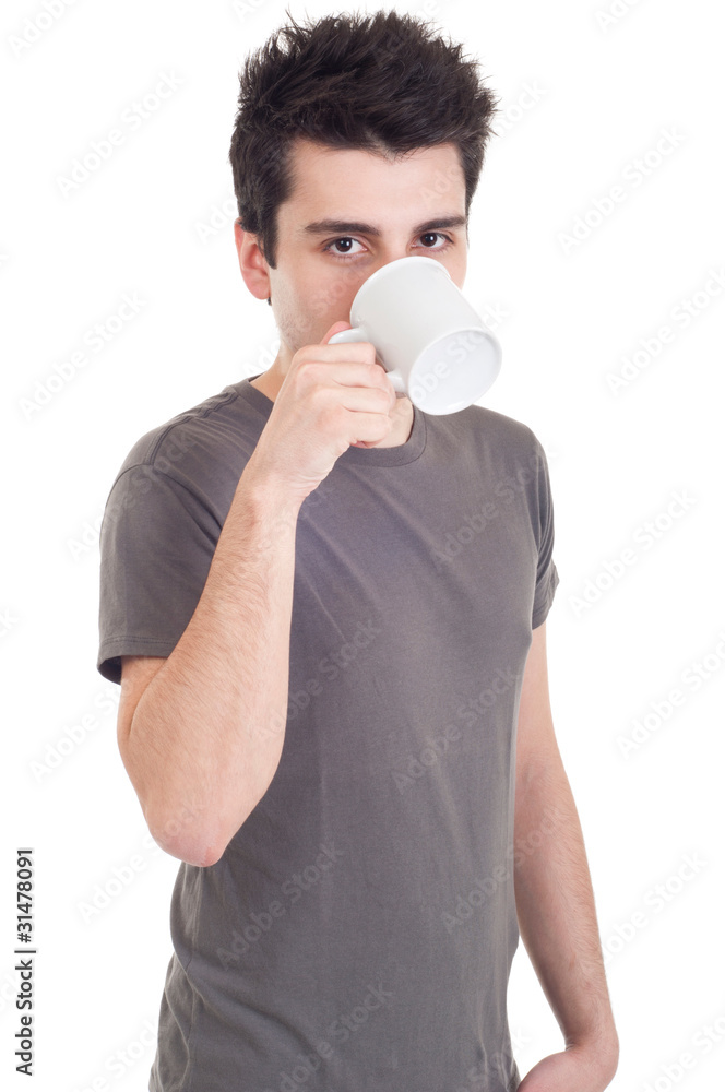Man having coffee Man having coffee