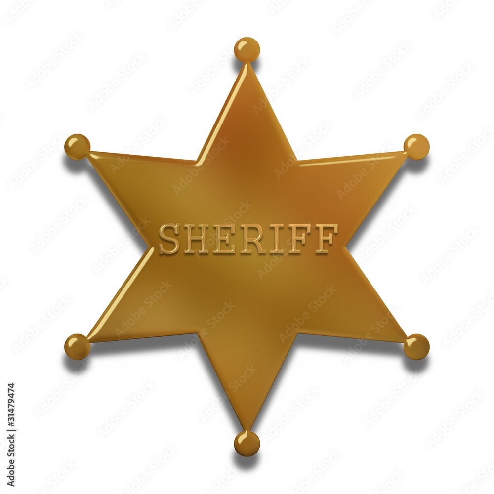 Fototapeta premium sheriff badge