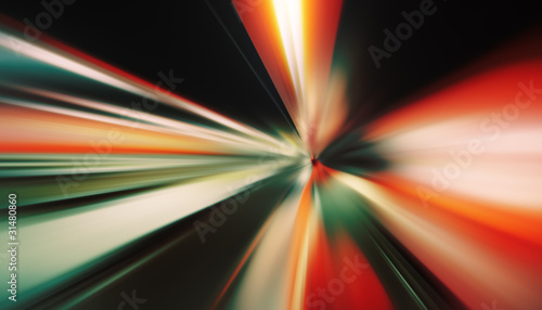 Dynamic motion blur perspective background