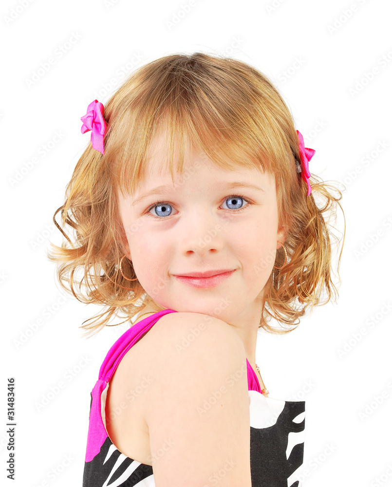 Portrait of a happy little girl Portrait of a happy little girl
