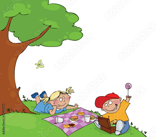 Kids at the picnic