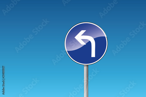 214 vorgeschriebene Fahrtrichtung - Geradeaus und links