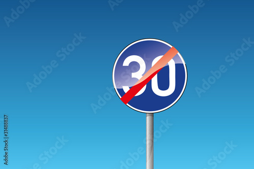 279 Ende der vorgeschriebenen Mindestgeschwindigkeit