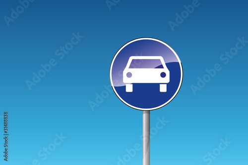 Verkehrszeichen Kraftwagen Auto KFZ PKW