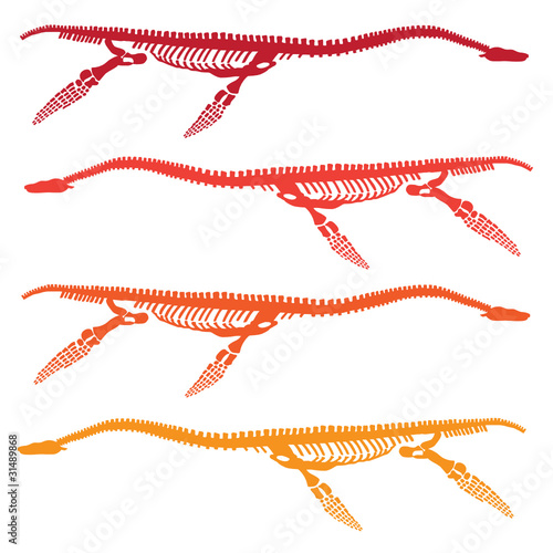 prehistoric skeleton vector