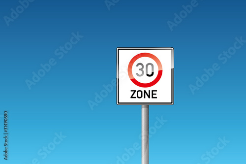 Verkehrszeichen 274.1 Beginn einer Tempo-30-Zone