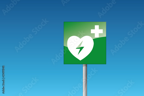 Automatisierter Externer Defibrillator Herzschrittmacher Herz