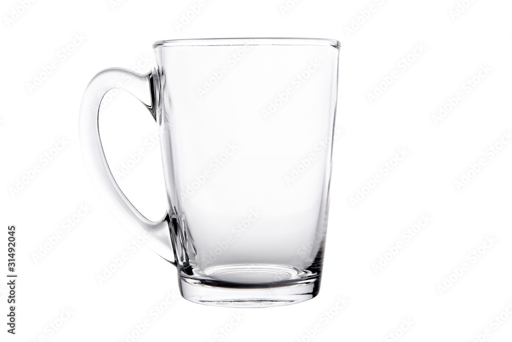 Single empty tea glass Single empty tea glass