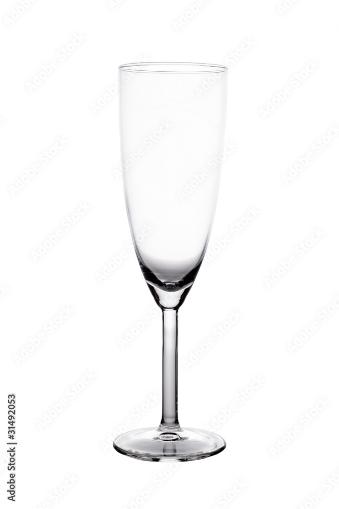 Single empty wine glass Single empty wine glass
