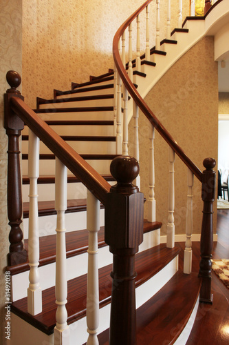 Photo wooden stairs
