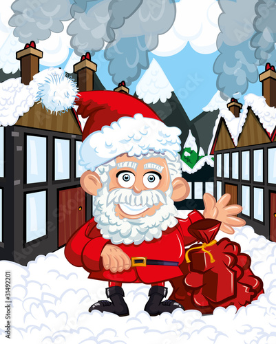 Cartoon Santa Clause