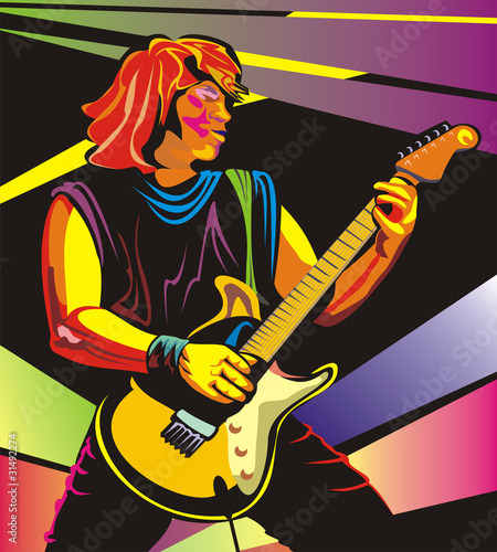 play the guitar - guitarist