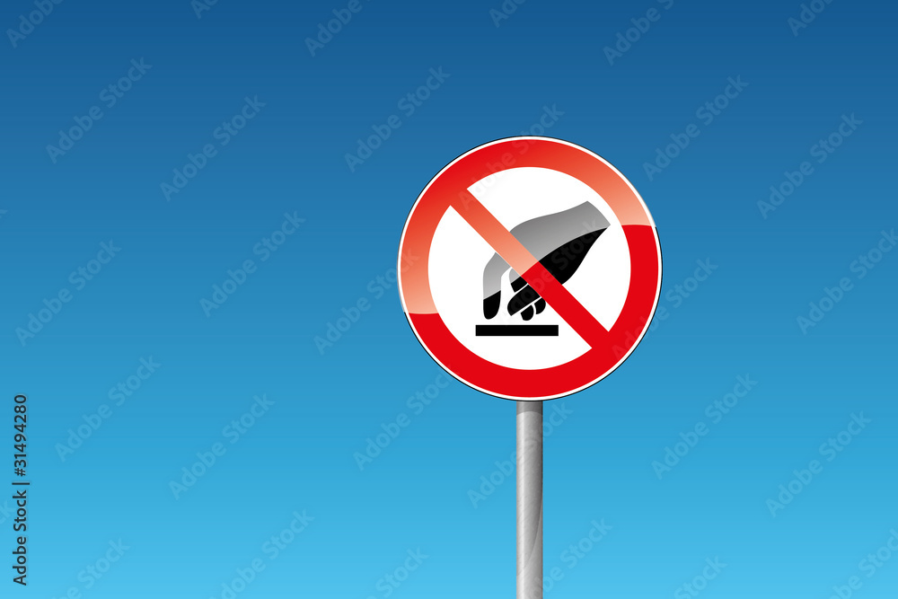 Verbot verboten Berühren verboten Verbot verboten Berühren verboten