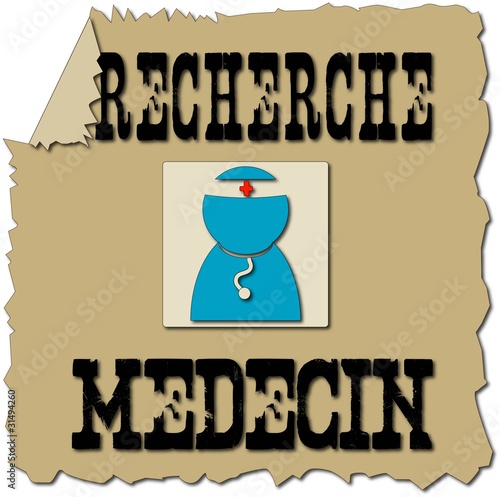 Affiche recherche docteur en français