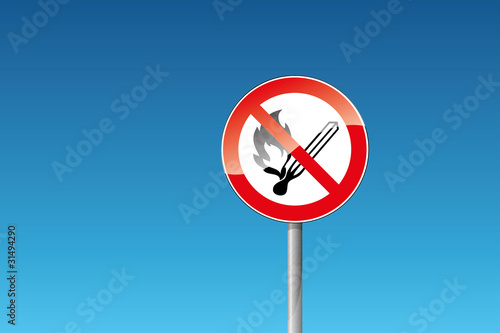 Free Download Verbot Feuer, offenes Licht und Rauchen verboten - GFXLoad