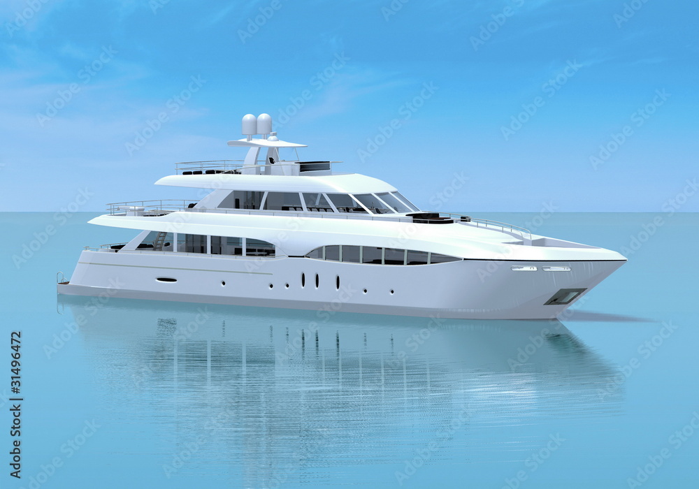 White pleasure yacht White pleasure yacht