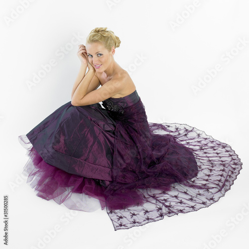 woman wearing formal dress