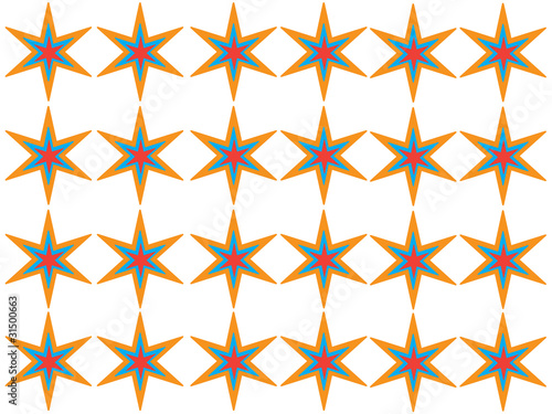 The symmetry ornament from stars